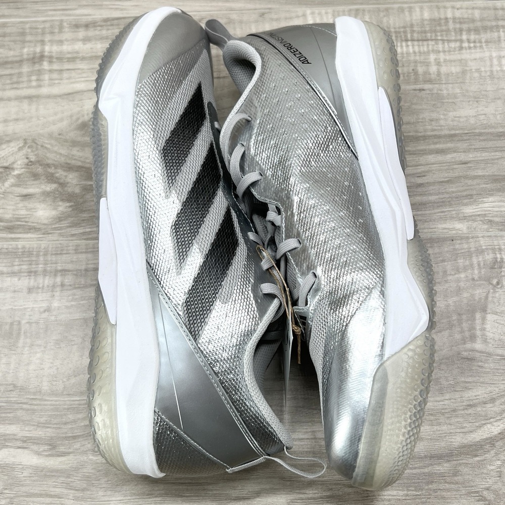 Adidas Adizero Instinct TF Softball Cleats Silver Black Women 13 / Men 12 JS2992 - Picture 5 of 9